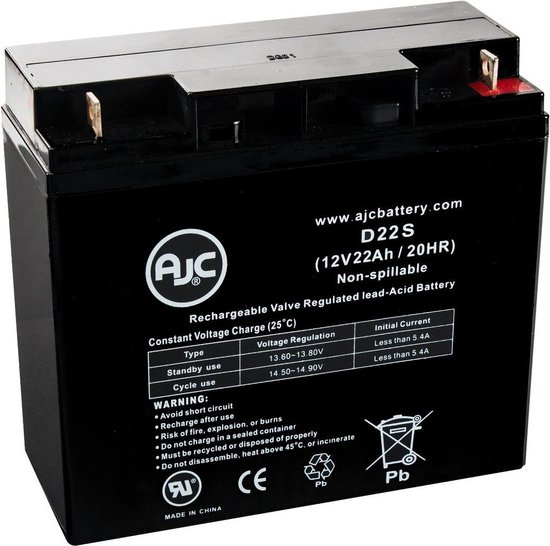 AJC® compatibel met APC SMART UPS 1000XL - SU1000XL 12V 22Ah UPS... bol.com