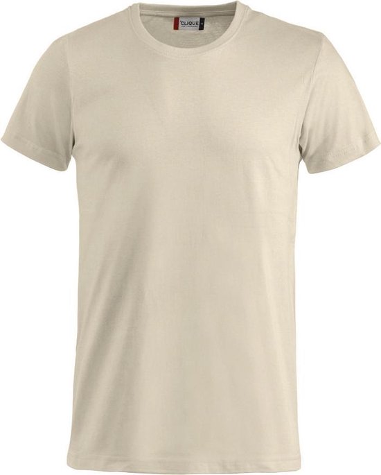 Basic-T bodyfit T-shirt 145 gr/m2 licht beige