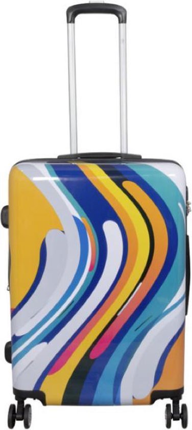 koffer - valies - reiskoffer met opdruk Tokyo - DUBBEL WIEL - 68cm - 66Liter