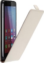 Wit leder flip case voor de Huawei Honor 5X flipcover hoes