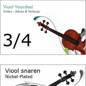 3/4 Viool  Snaren Set - Nickel-plated