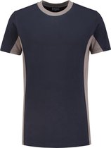 Workman T-Shirt Bi-Colour - 0402 navy / grijs - Maat L