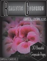 Realistic Coloring Grayscale Flowers Vol.5