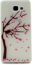 Samsung Galaxy A7 (2016) - hoes, cover, case - TPU - Transparant  - Blossom tree