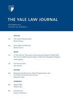 Yale Law Journal: Volume 124, Number 3 - December 2014
