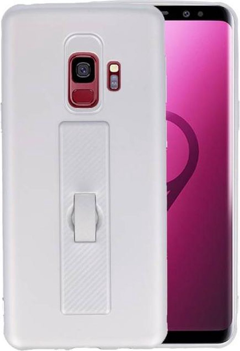 Carbon series hoesje Samsung Galaxy S9 Zilver
