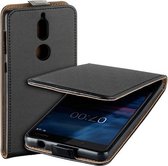 Luxe Puleder Flipcase Cover Hoesje voor Nokia 7 - Eco Zwart