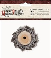 1 meter Pleated Fabric Trim  - Madame Payraud - Mink