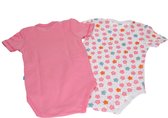 Lief! 2 Pack Rompertjes voor Meisjes Roze maat 74-80 | Babykleding | Pakjes voor Kindjes | Rompertjes Baby Pyjamas