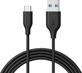 Anker PowerLine  USB-C naar USB 3.0 kabel 1.8m - Zwart