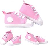 Babyschoenen, roze/wit, sneaker