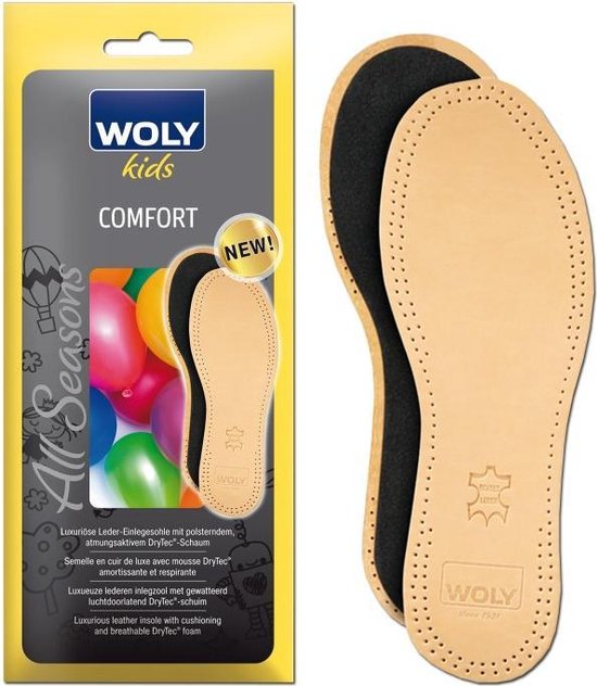 woly-comfort-kids-lederen-inlegzool-met-comfortschuim-maat-23-24-bol