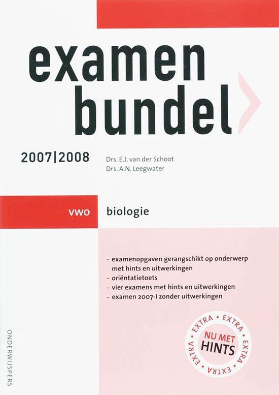 Examenbundel Biologie 2007/2008 VWO - cover