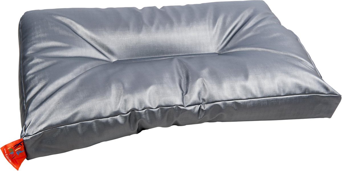 KidZ ImpulZ Groot Aankleedkussen XXL 90x50 cm - 10 cm dik - Gevuld met korrels - Metallic (mat)