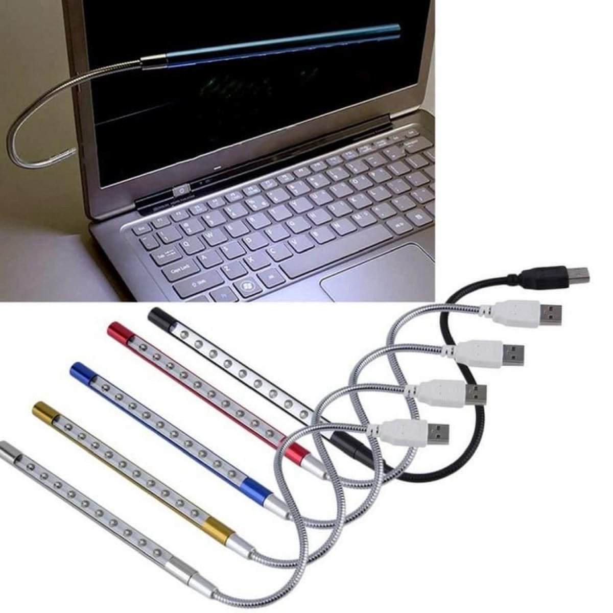Super helder Laptop USB LED lamp - Random Kleur LEVERING | bol.com