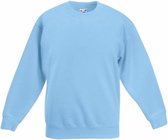 Lichtblauwe katoenmix sweater voor jongens 9-11 jaar (134/146)