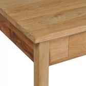 Salontafel massief teakhout 100x60x35 cm (incl. vloerviltjes)