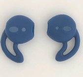 KELERINO. Anti-slip siliconen earhooks / earhoox / oorhaken geschikt voor Airpods 1 & 2 - Donkerblauw