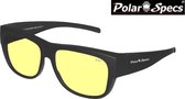 Polar Specs® Overzet Nachtbril PS5096 – Mat Black – Polarized Nightdriving – Large – Unisex