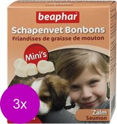 Beaphar Schapenvetbonbons Zalm - Hondensnacks - 3 x Mini
