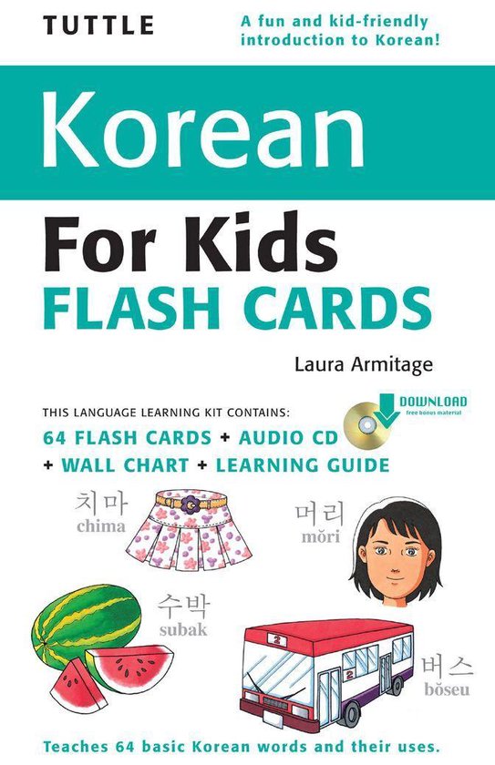 Tuttle Korean for Kids Flash Cards Kit - cover