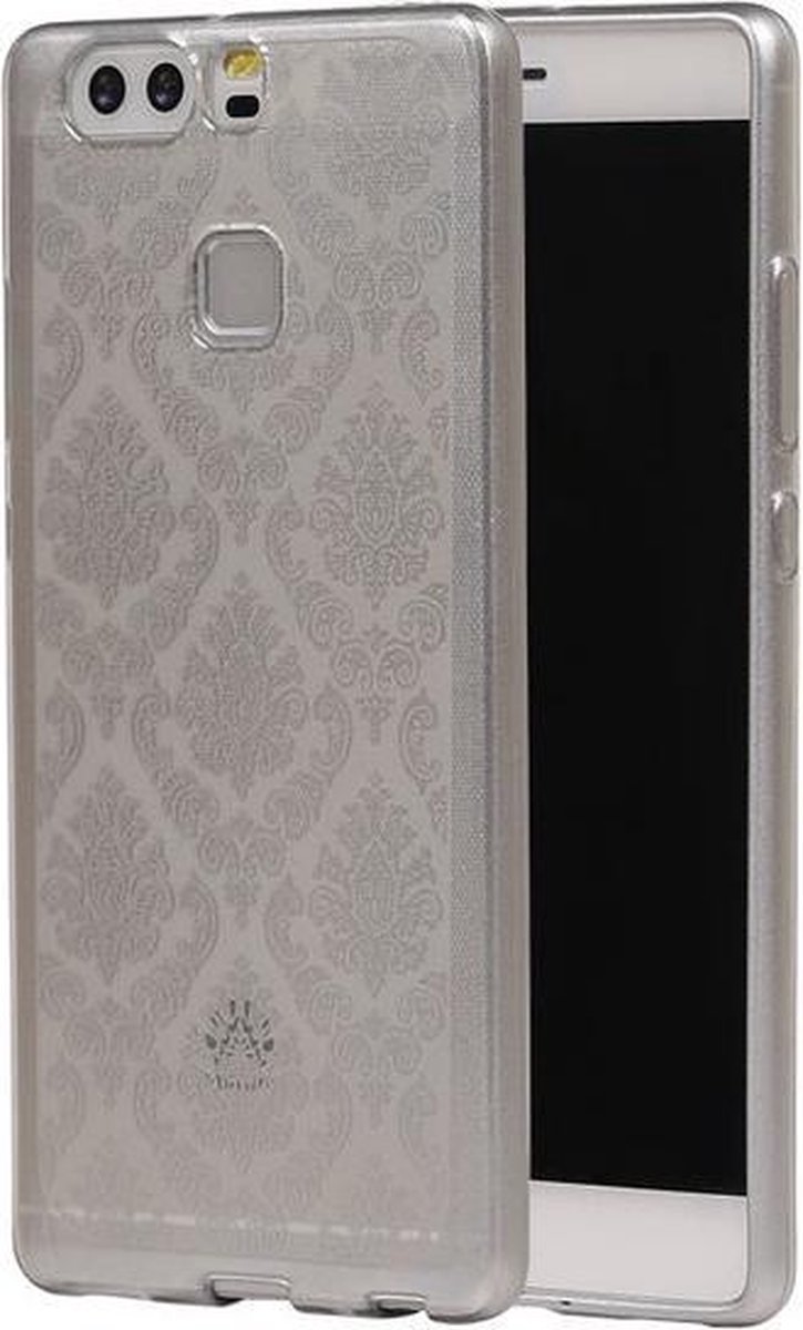 Zilver Brocant TPU back case cover hoesje voor Huawei P9