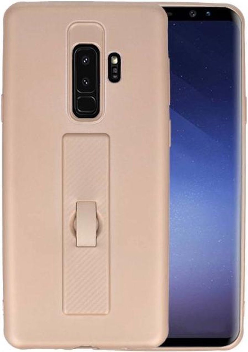 Carbon series hoesje Samsung Galaxy S9 Plus Goud