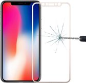 Let op type!! Voor iPhone X 0 26 mm 9 H oppervlaktehardheid 2.5D Explosieveilig volledig scherm Tempered glas scherm Film met Titanium legering rand (goud)