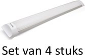 Geïntegreerde LED Buis 120cm 4500K | Natuurlijk Wit (Set van 4 stuks)