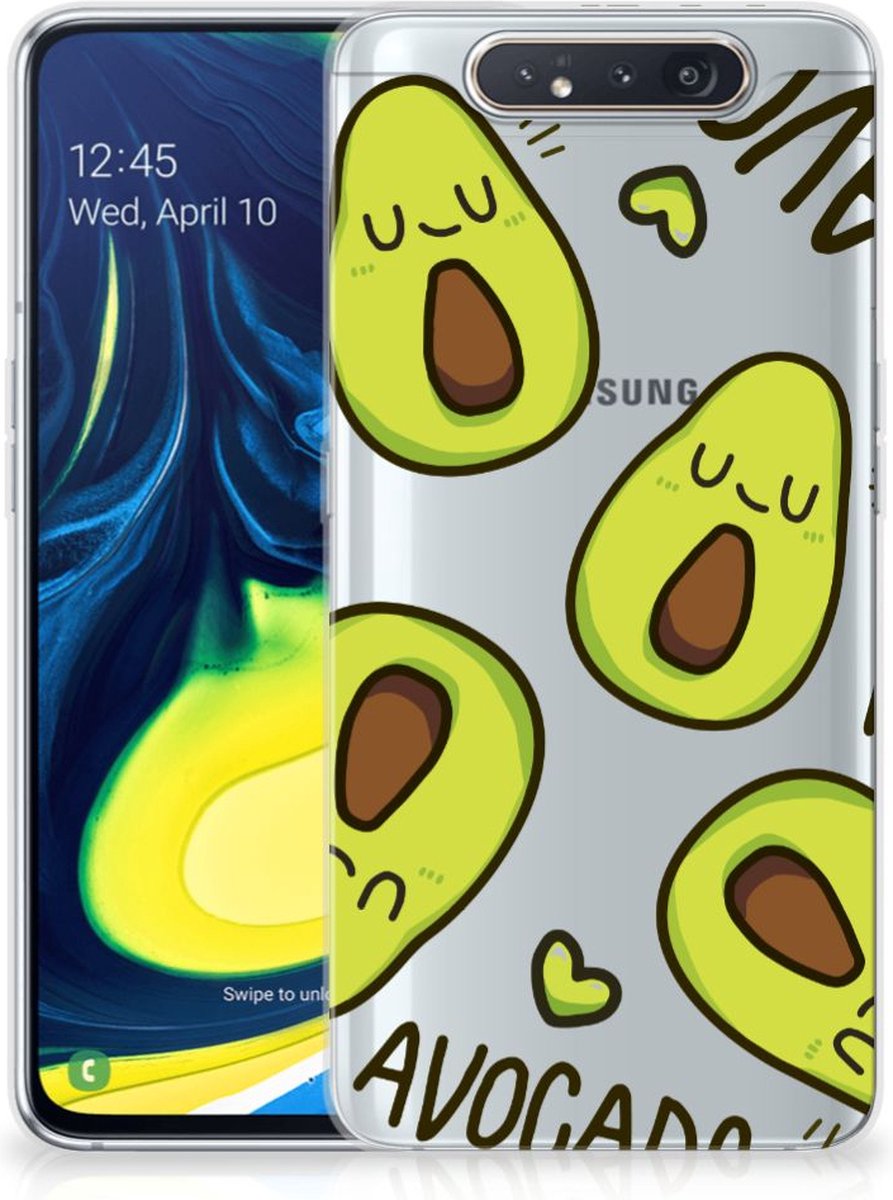 Samsung Galaxy A80 Telefoonhoesje met Naam Avocado Singing