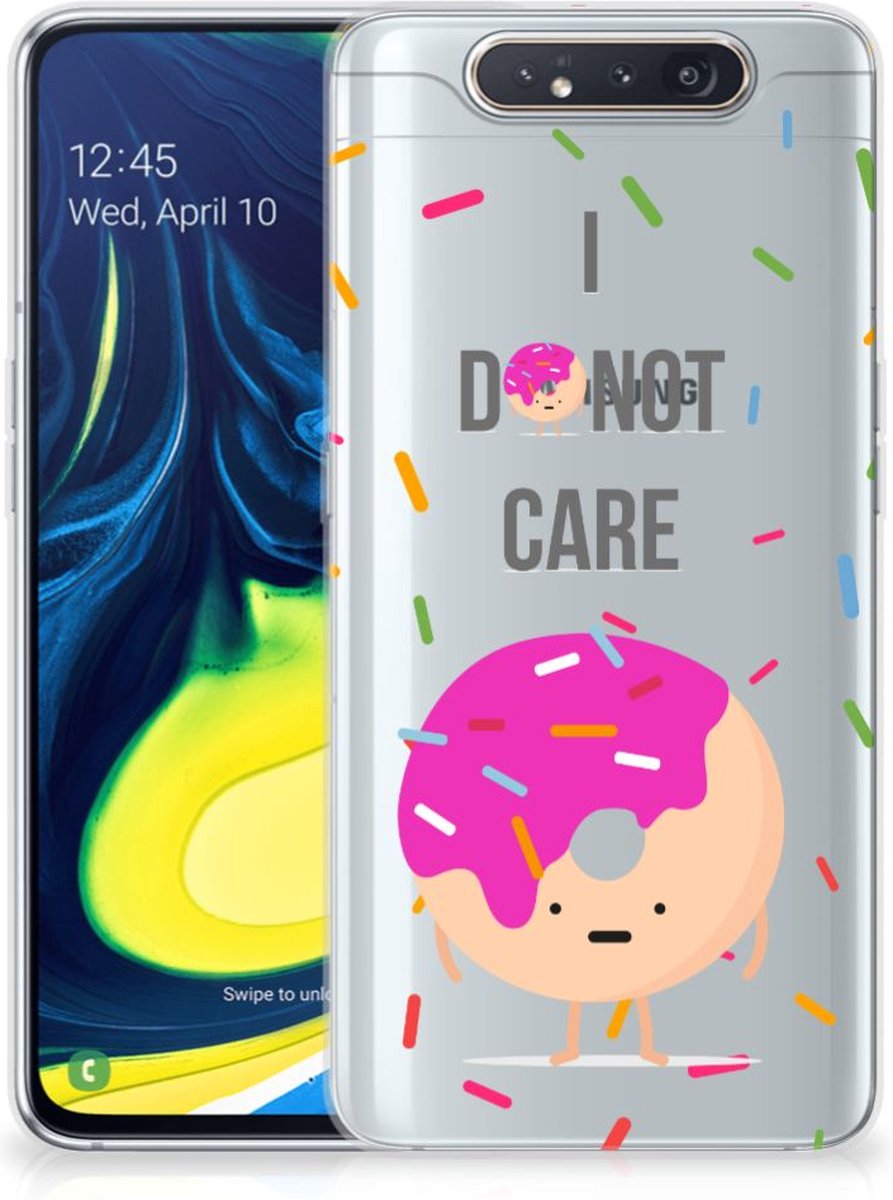 Samsung Galaxy A80 Siliconen Case Donut Roze