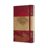 Moleskine Limited Edition Notitieboek- Harry Potter Large Gelinieerd Map Red