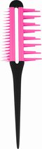 Drievoudige Multifunctionele Kam Roze Zwart – 22x7x2cm | Kam voor Dik en Dun haar | Haarverzorging voor Vrouwen