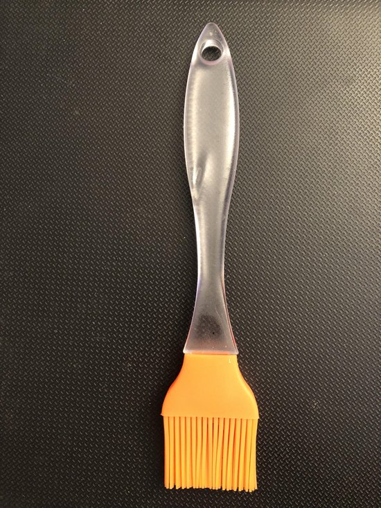 Siliconen bakkwast oranje