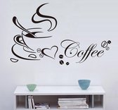 Muursticker Koffie/ Coffee(40 x 65 cm)