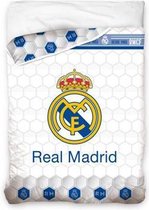 Real Madrid Deken GEVULD 180x260cm BovenDeken
