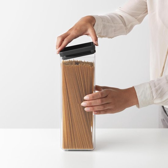 Brabantia Tasty+ boîte à provisions empilable 2,5 litres - Dark Grey