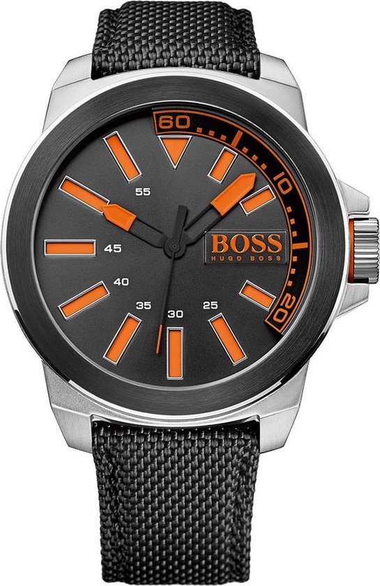 Arab Voorspeller Strak Hugo Boss Orange New York HO1513116 - Horloge - Nylon - Zwart - 50 mm |  bol.com