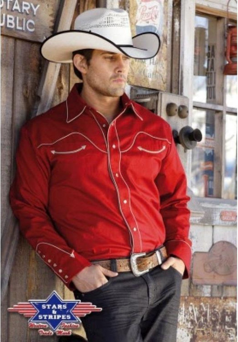 Western shirt Jack red M