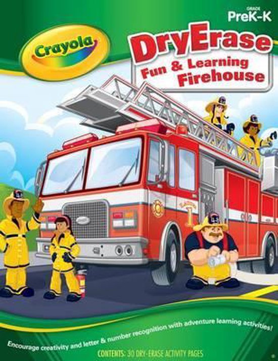 Crayola Dry Erase Activity Book Fun & Learning Firehouse, Dry Erase