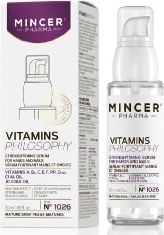 Mincer Pharma Vitamins Philosophy Strengthening Serum For Hands And