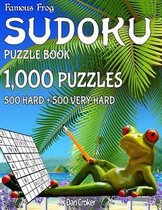 Famous Frog Sudoku Puzzle Book 1,000 Puzzles, 500 Hard and 500 Very Hard