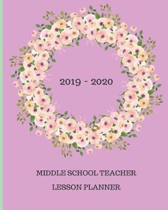 2019 2020 Middle School Teacher Lesson Planner, B JoyFilled