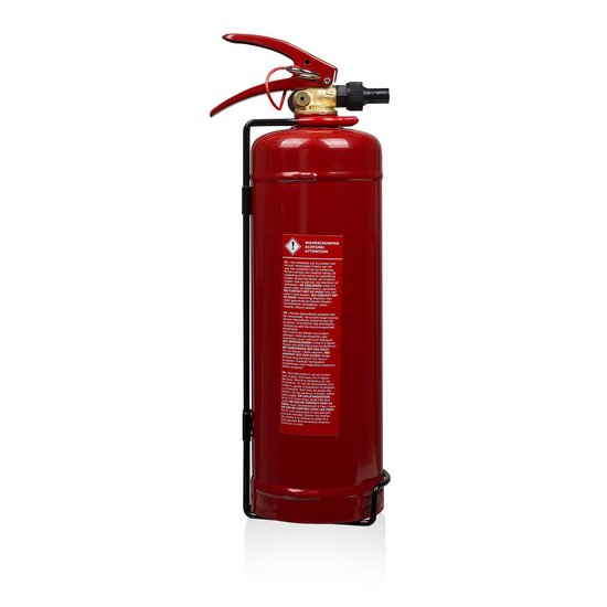 Smartwares 10.014.97 - Brandblusser Schuim 2L - Incl ophangbeugel - Brandklasse AB - BSI Gecertificeerd