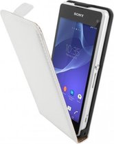 Mobiparts - wit premium flipcase - Sony Xperia Z1 Compact