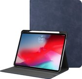 Tablet hoes geschikt voor Apple iPad Pro 11 (2018) - PU Leer Folio Book Case - Donker Blauw