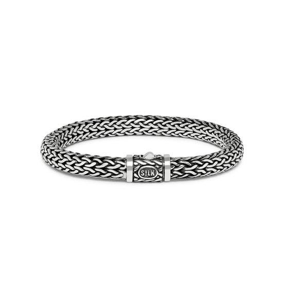 SILK Jewellery - Zilveren Armband - Roots - 422.18 - Maat 18,0