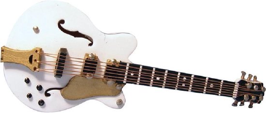 Witte 'Gibson' gitaar - schaal 1:12