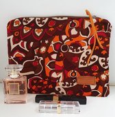 Toetie & Zo Handgemaakte Toilettas Fluweel Retro, beautycase, makeuptas