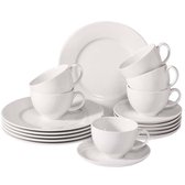 Gallo New Sweet Basic Koffieset - 18-delig - Wit